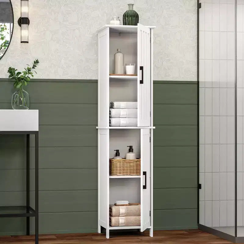 Meuble haut de rangement et organisateur de salle de bain