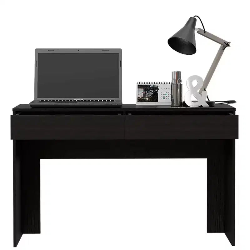 Suncheon Computer Desk Black - Boahaus: Modern Office Desk with Scratch-Resistant Wood Laminate All Purpose Drawer