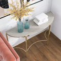 Dessus de table en papier marbré blanc