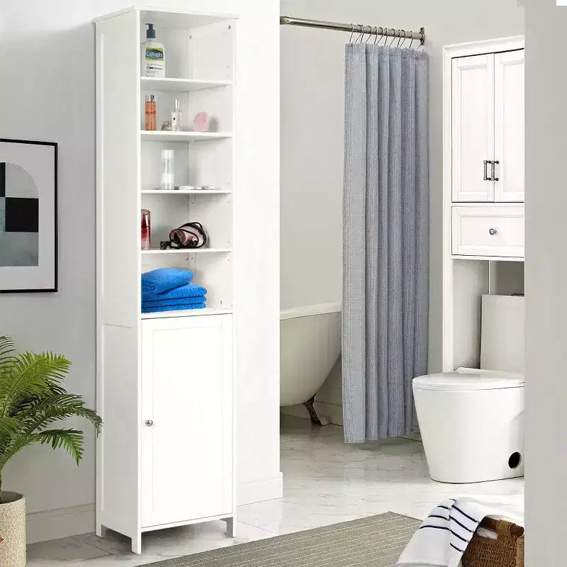 Meuble de rangement haut de salle de bain avec étagères