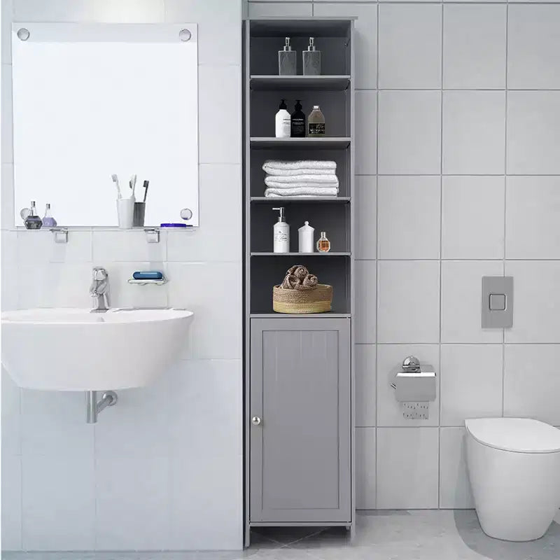 Meuble de rangement haut de salle de bain avec étagères