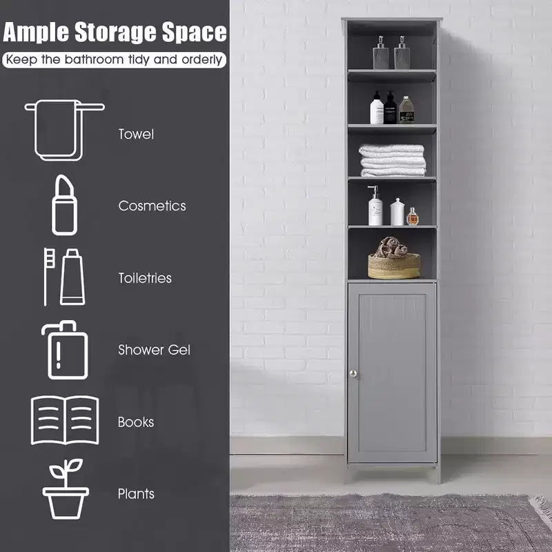 Meuble de rangement haut de salle de bain avec étagères