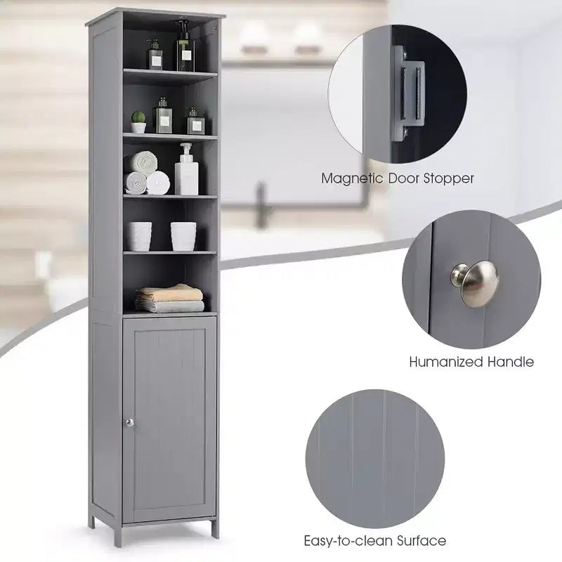 Meuble de rangement haut de salle de bain avec étagères