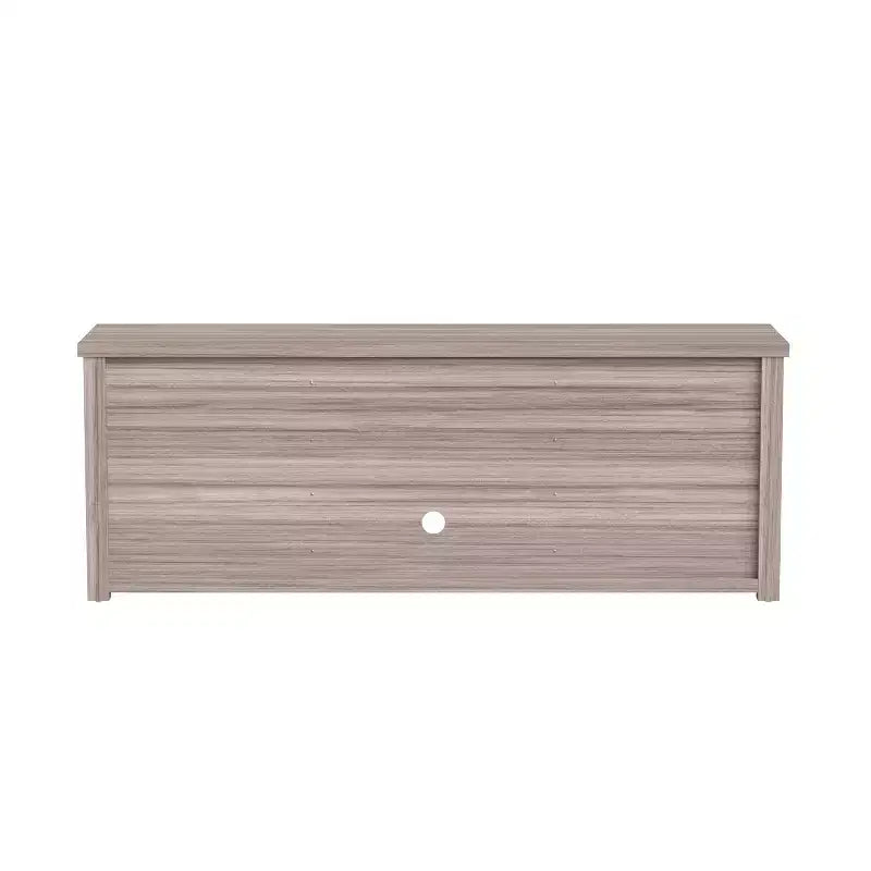 Meuble TV console média avec portes entièrement vitrées classiques et 3 étagères réglables