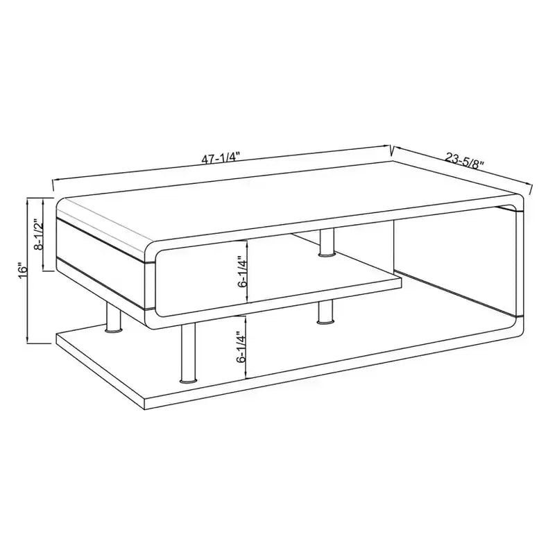 Table basse rectangulaire