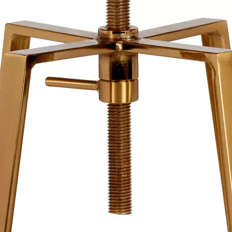 Tabouret de bar style industriel avec assise pivotante réglable en hauteur