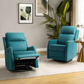 Fauteuil inclinable pivotant tapissé en bois avec oreilles