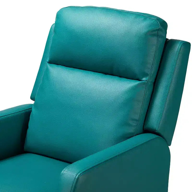 Fauteuil inclinable pivotant tapissé en bois avec oreilles