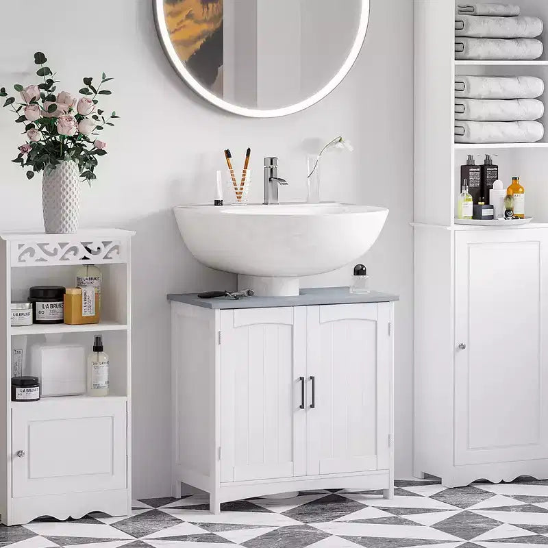 Meuble sous lavabo sur pied Meuble lavabo de salle de bain moderne Armoire de rangement