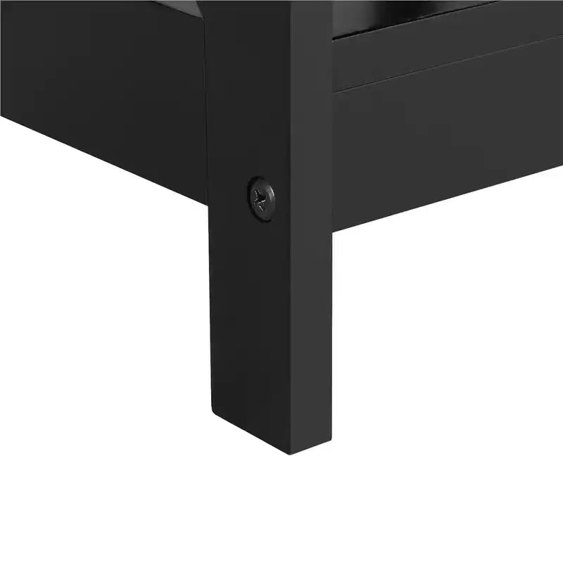 Table basse à 2 étages en bois avec étagère de rangement pour salon