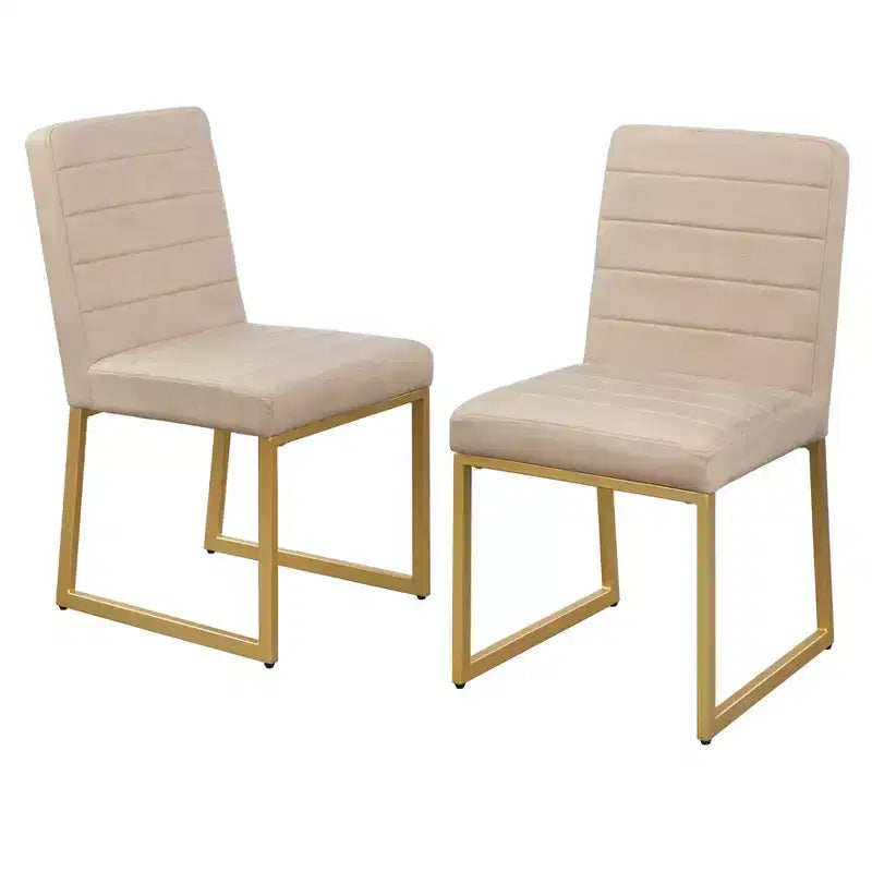 Lot de 2 chaises de salle à manger tapissées