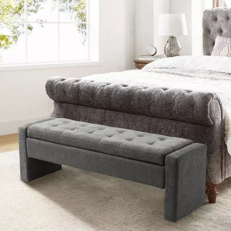 Banc de rangement capitonné moderne