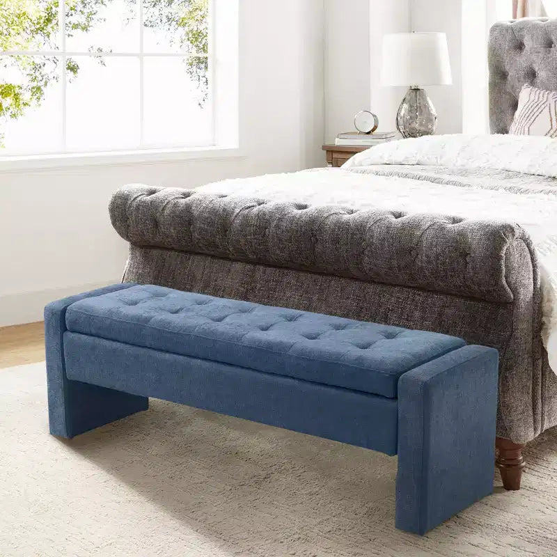 Banc de rangement capitonné moderne