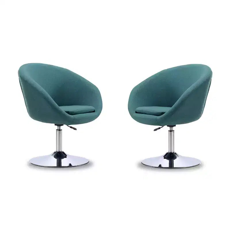 Lot de 2 chaises réglables en hauteur en mélange de laine