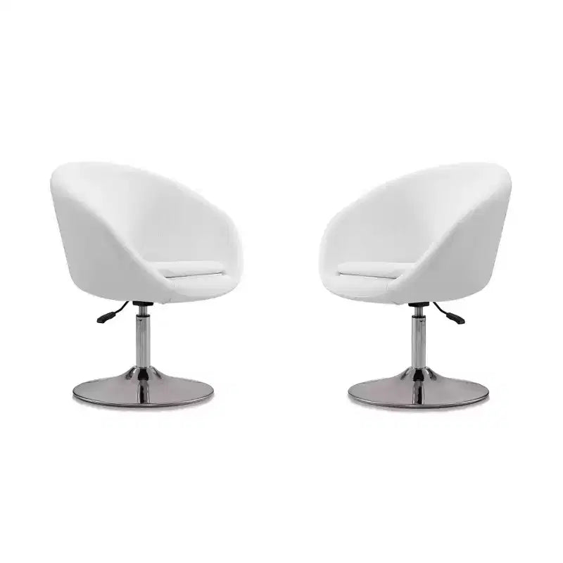 Lot de 2 chaises réglables en hauteur en mélange de laine