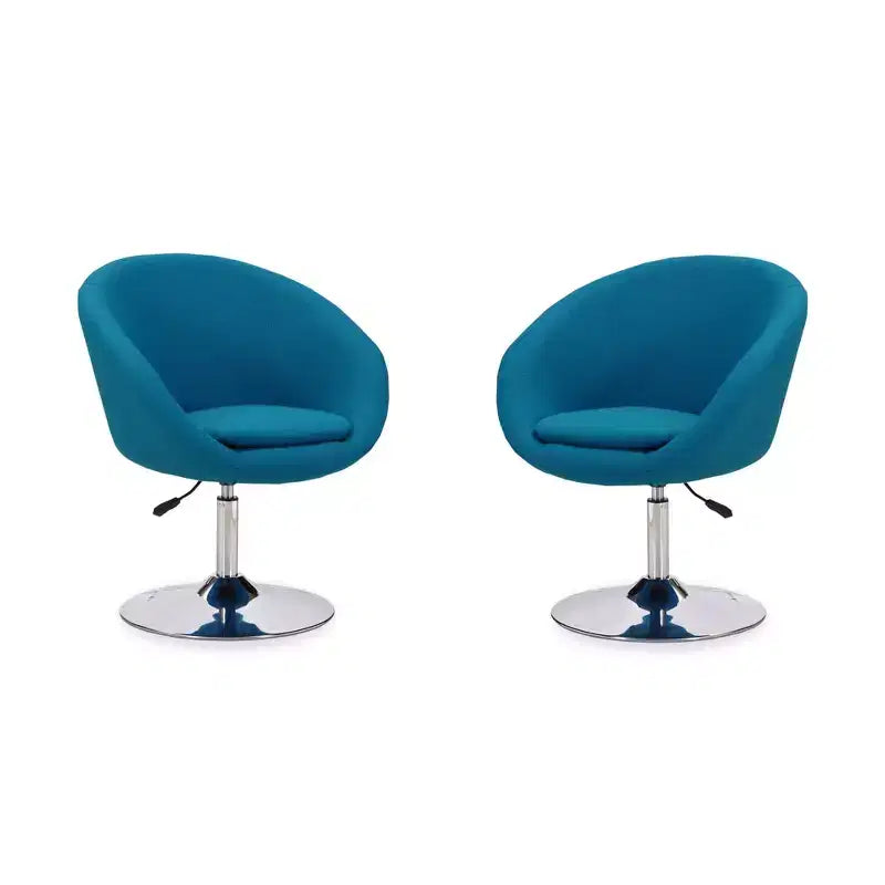 Lot de 2 chaises réglables en hauteur en mélange de laine