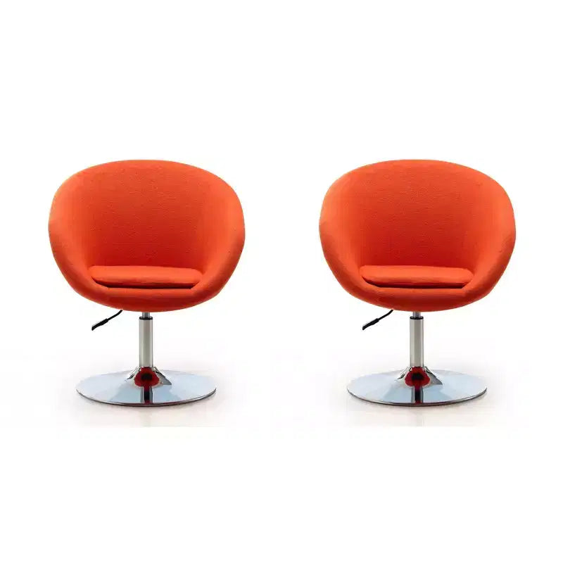 Lot de 2 chaises réglables en hauteur en mélange de laine