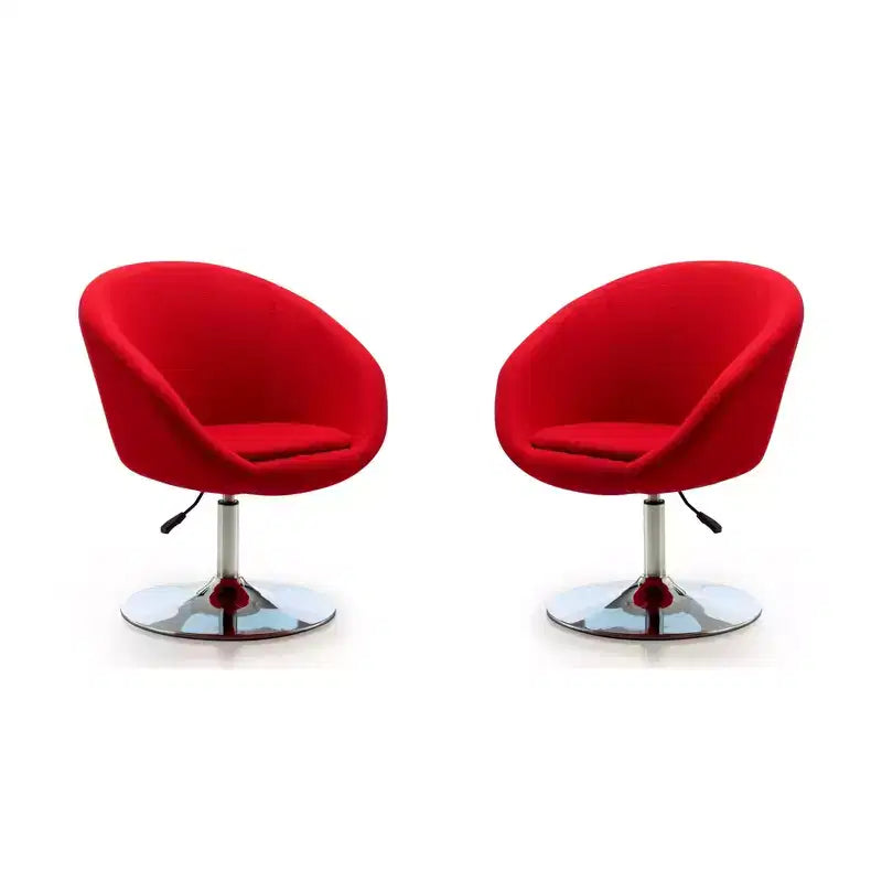 Lot de 2 chaises réglables en hauteur en mélange de laine