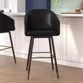 Tabouret de bar rembourré avec cadre en bois