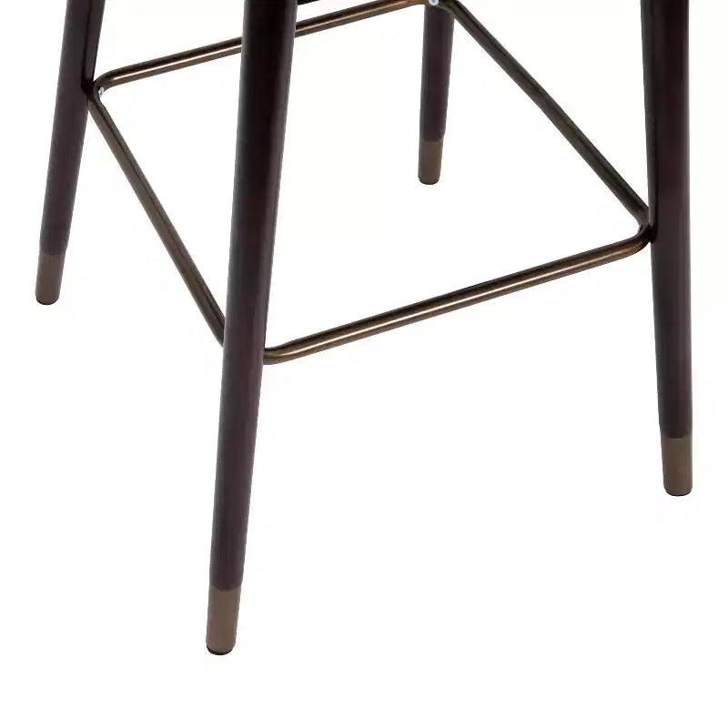 Tabouret de bar rembourré avec cadre en bois