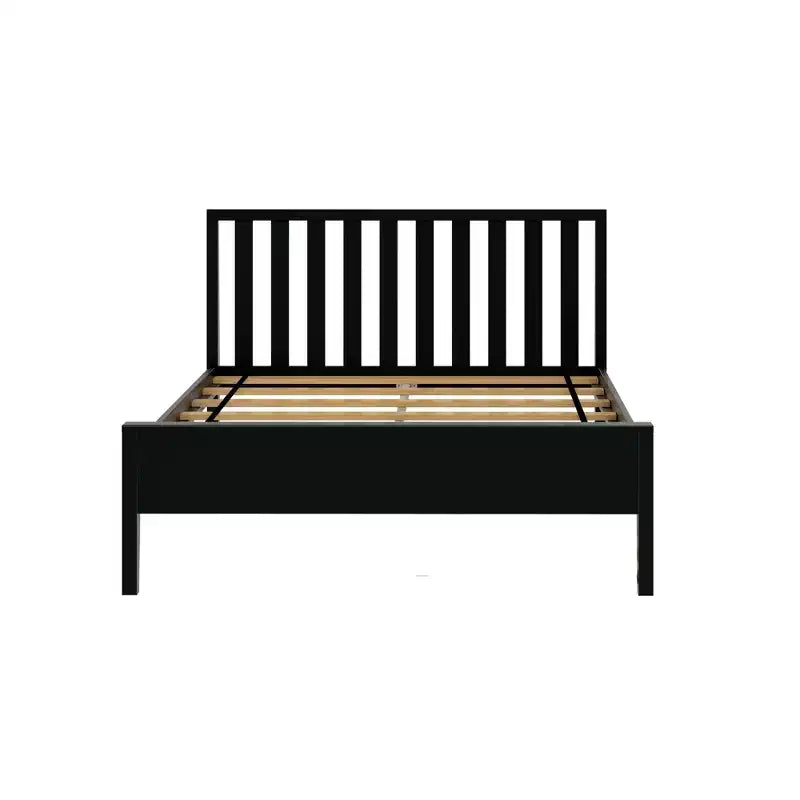 Cadre de lit scandinave en bois massif avec tête de lit