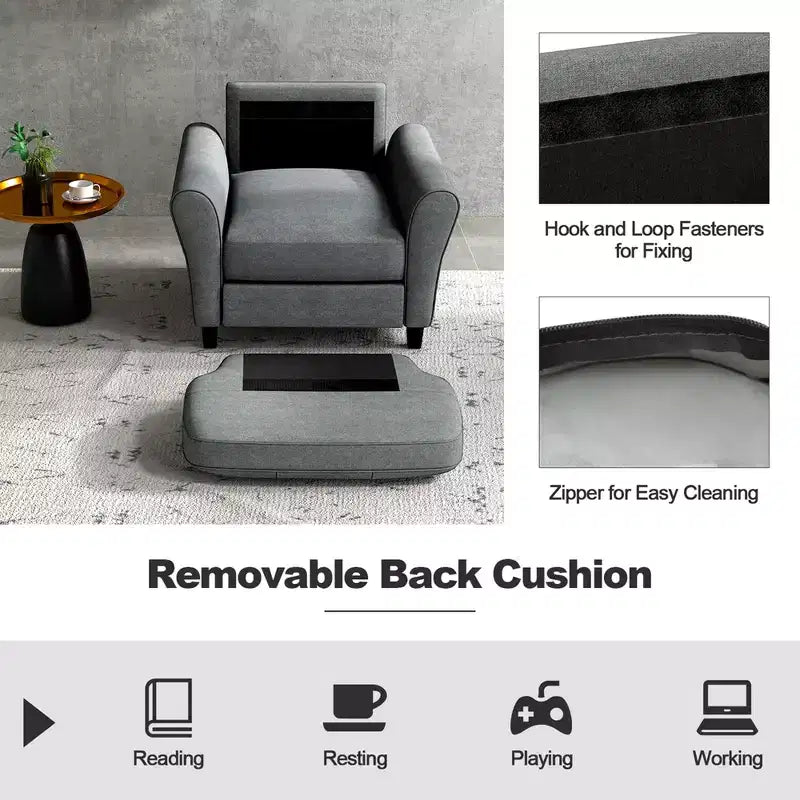 Fauteuil d'appoint moderne rembourré Fauteuil de style scandinave