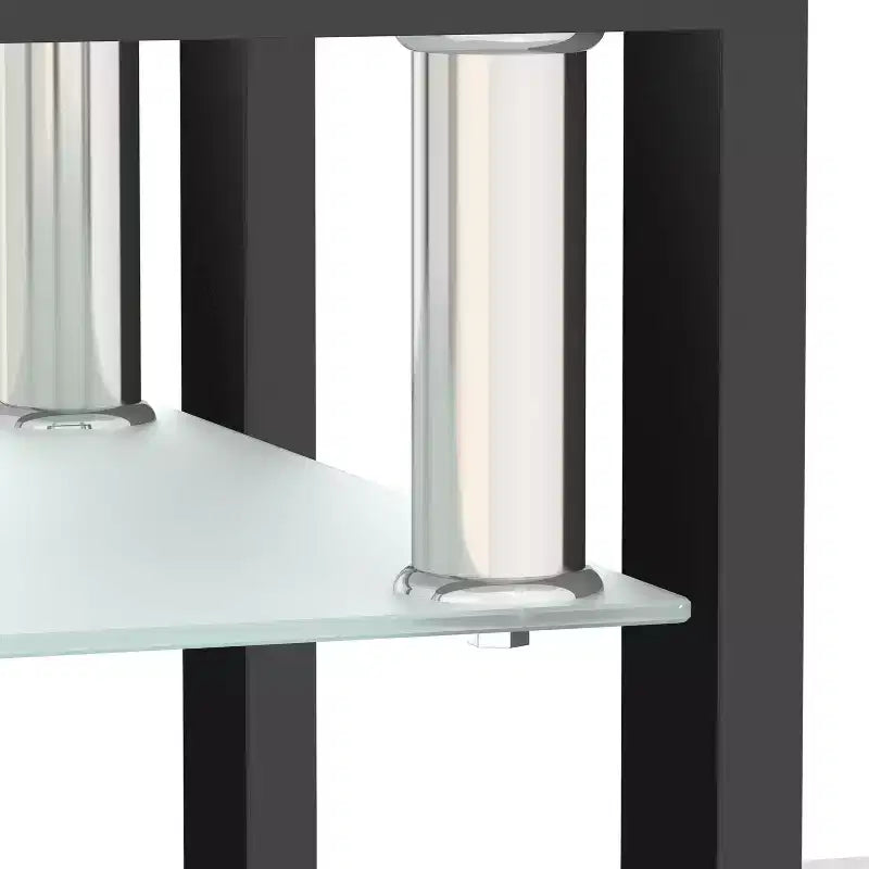 Lot de 2 tables basses modernes en verre trempé