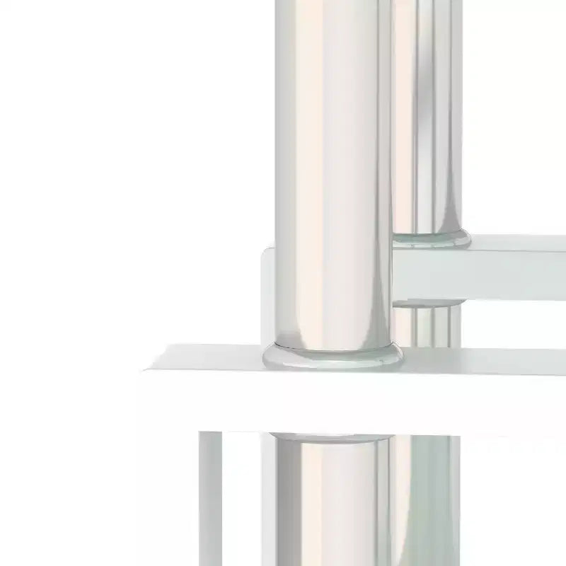 Lot de 2 tables basses modernes en verre trempé