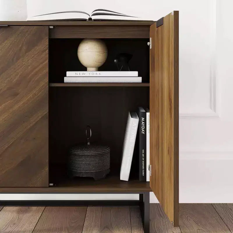 Armoire de rangement 2 portes en bois