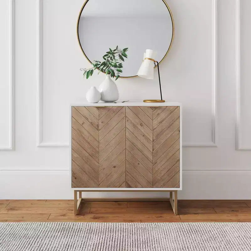 Armoire de rangement 2 portes en bois