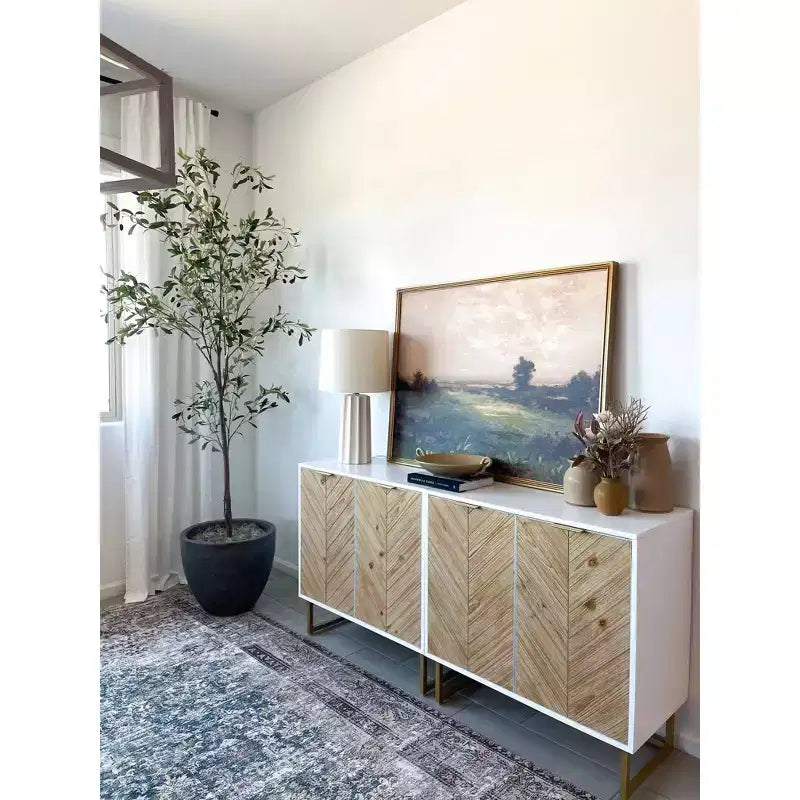Armoire de rangement 2 portes en bois