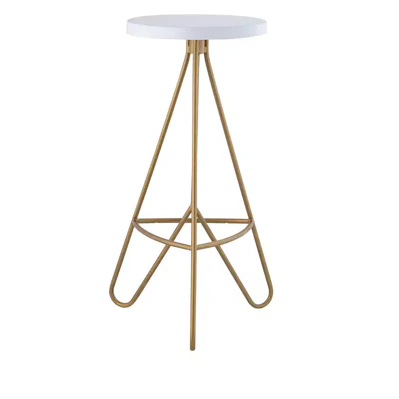 Tabouret de bar sans dossier trépied en fer industriel moderne