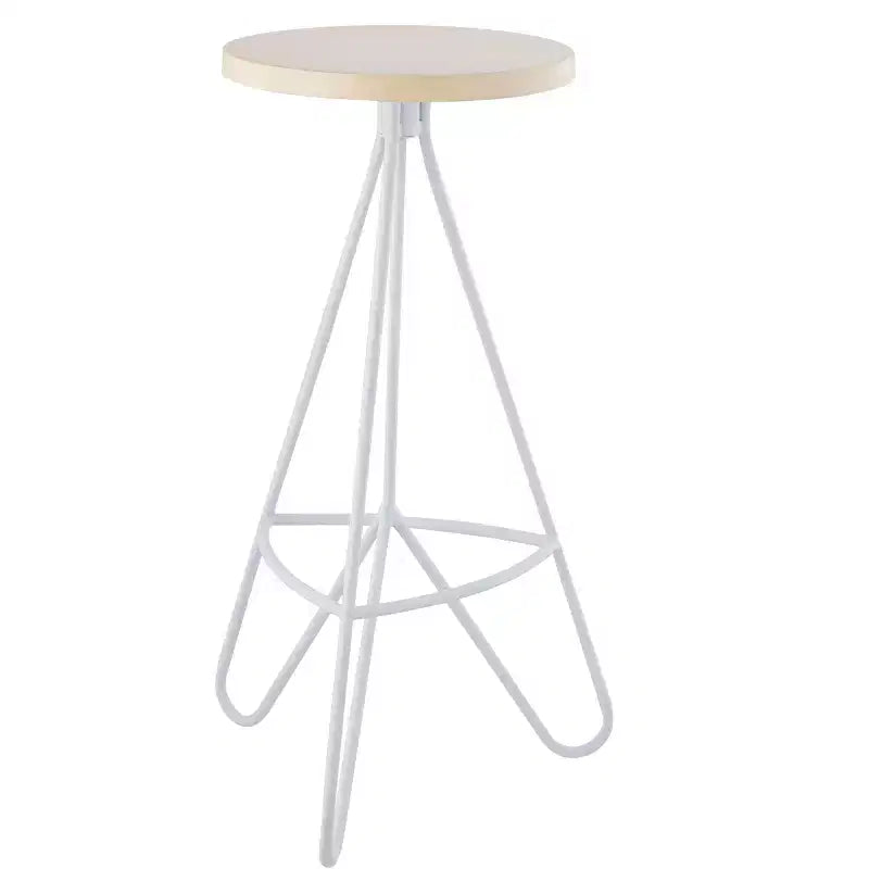 Tabouret de bar sans dossier trépied en fer industriel moderne
