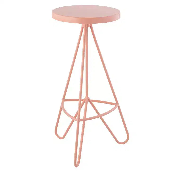 Tabouret de bar sans dossier trépied en fer industriel moderne