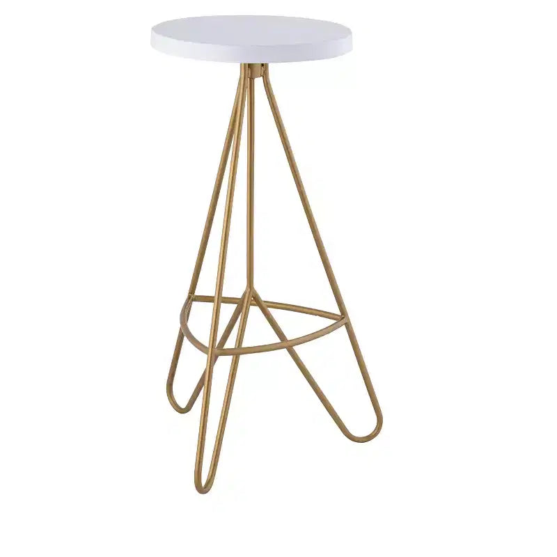 Tabouret de bar sans dossier trépied en fer industriel moderne