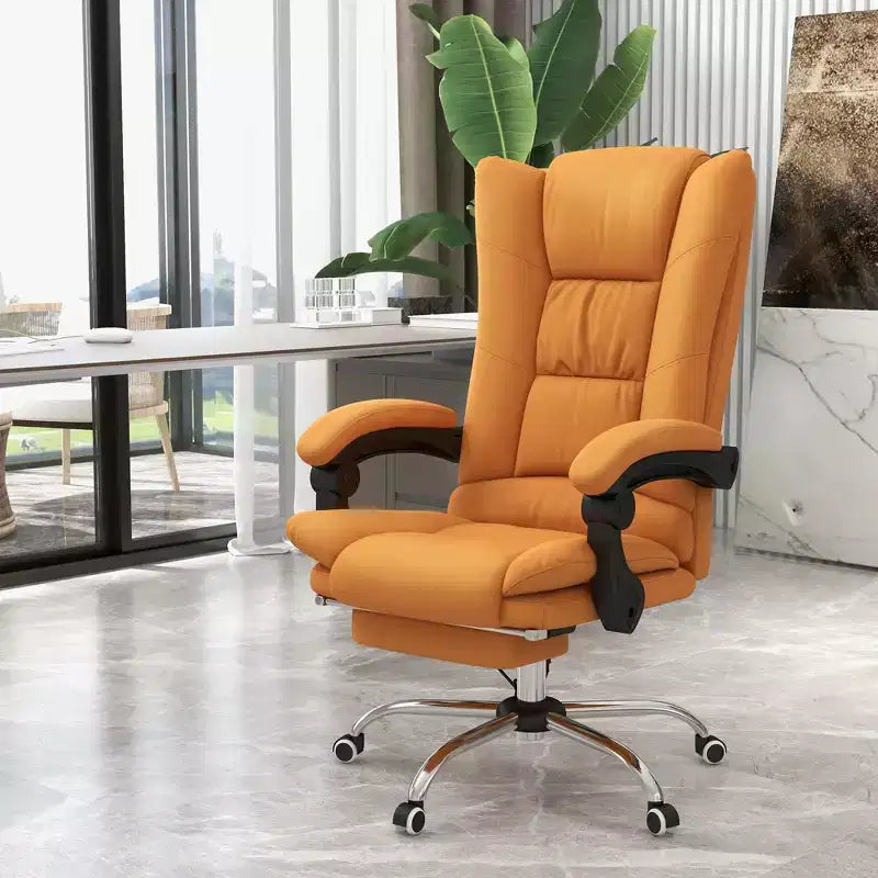 Fauteuil de bureau massant avec vibrations et chauffage, réglable en hauteur, dossier haut