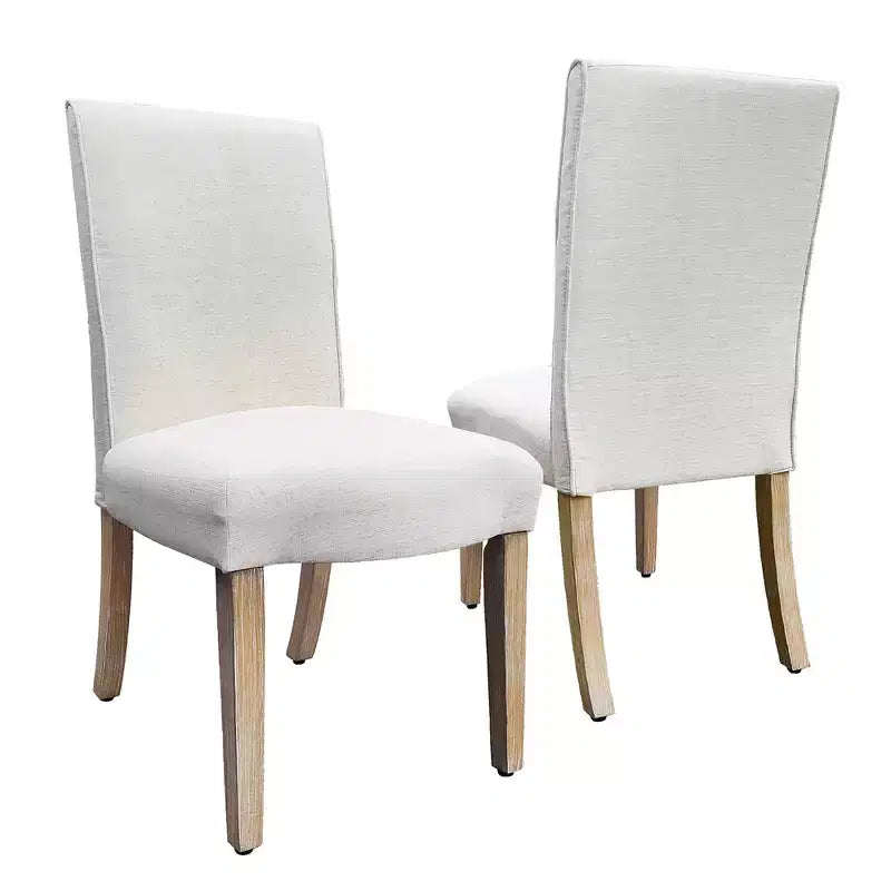 Lot de 2 chaises de salle à manger à bord festonné