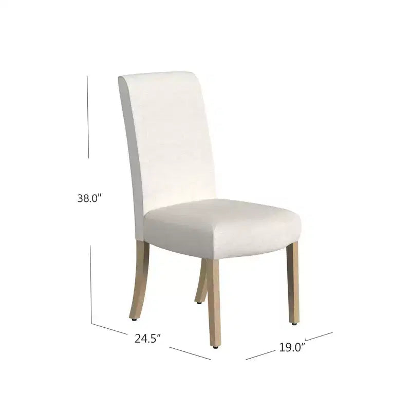 Lot de 2 chaises de salle à manger à bord festonné