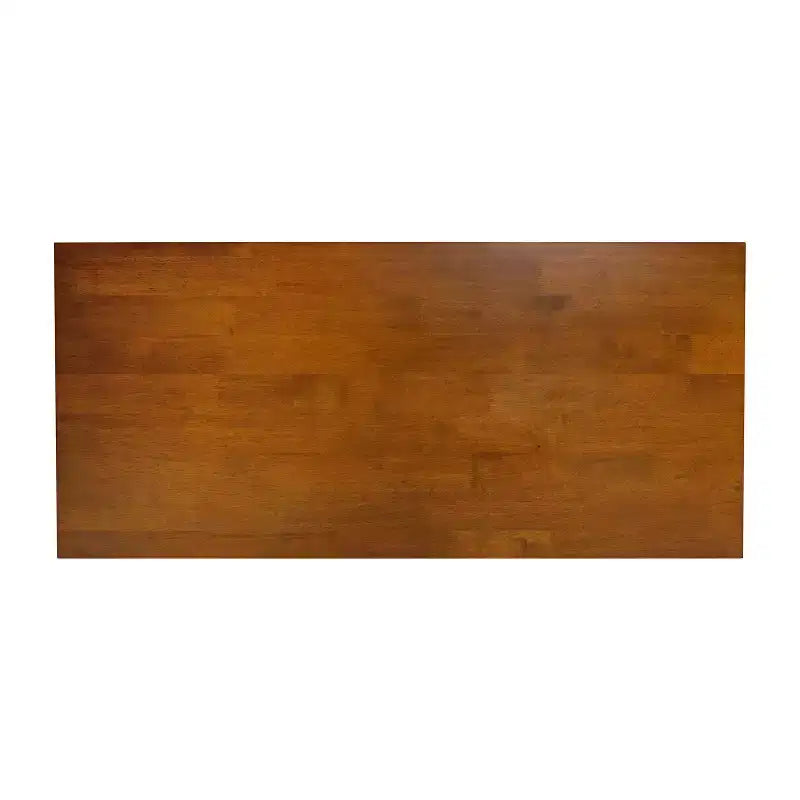 Table basse en bois massif style campagnard avec accents entrecroisés traditionnels