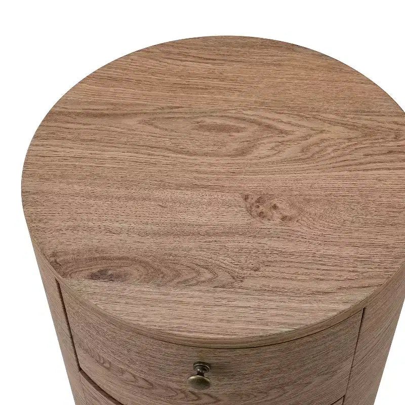 Table d'appoint avec 3 tiroirs et rangement Tall Drum