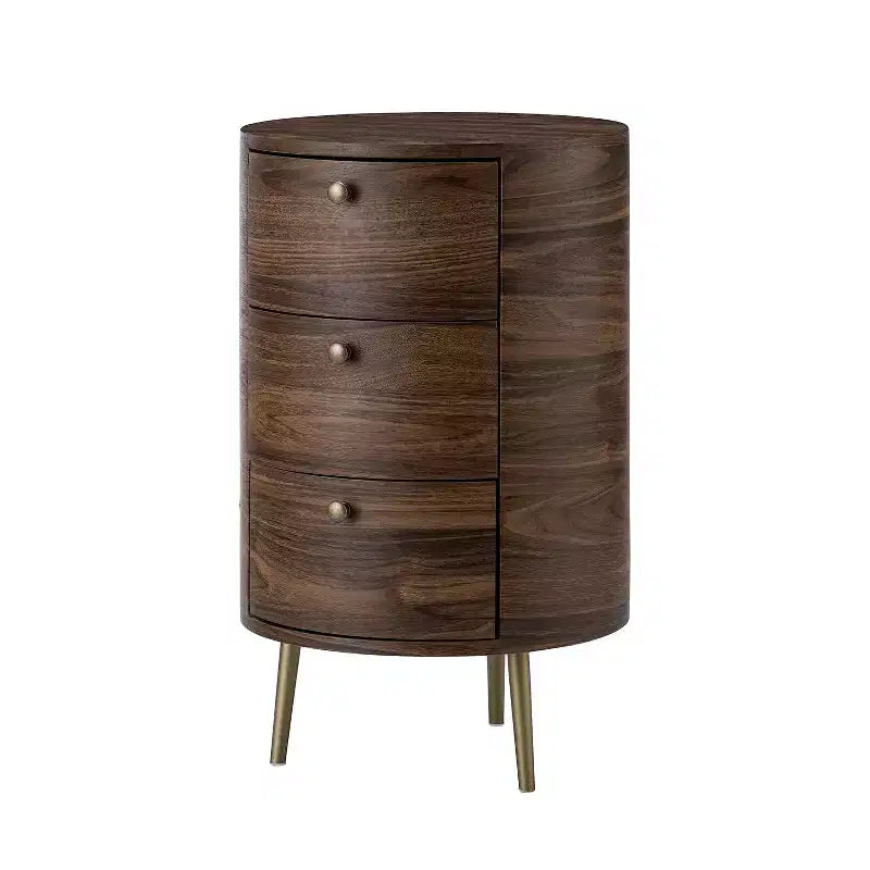 Table d'appoint avec 3 tiroirs et rangement Tall Drum