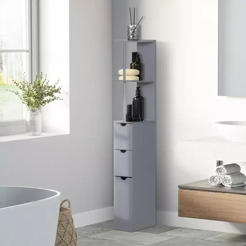 Meuble haut de rangement pour salle de bain, colonne de salle de bain autoportante