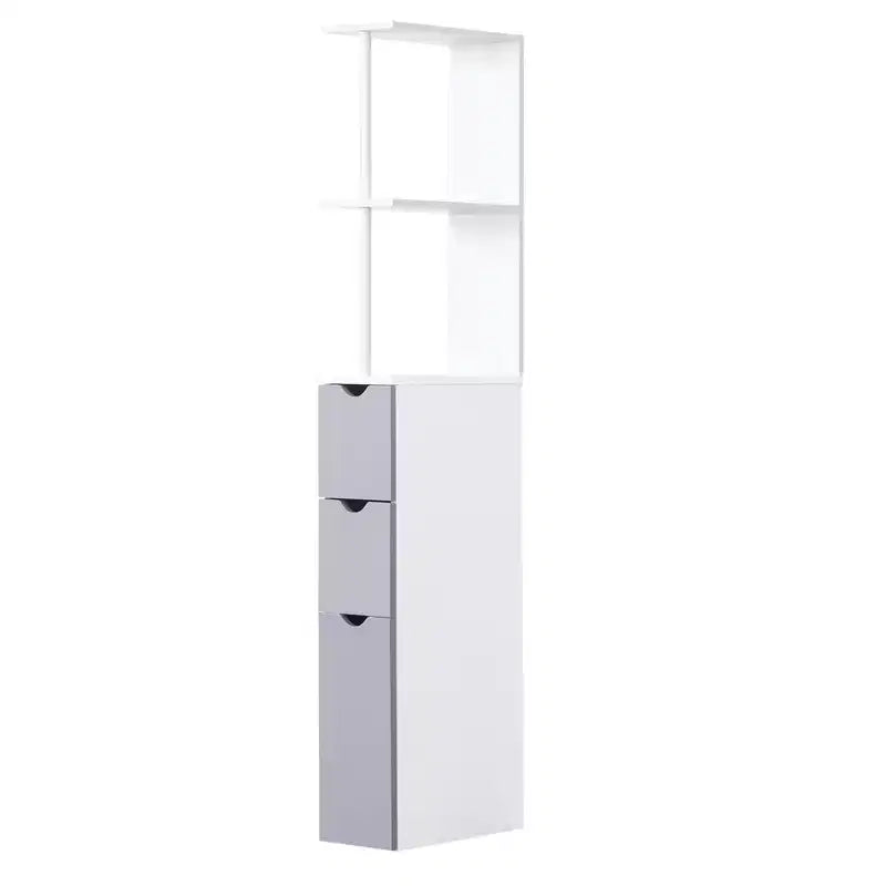 Meuble haut de rangement pour salle de bain, colonne de salle de bain autoportante