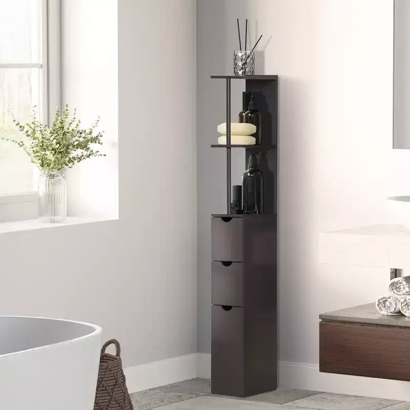 Meuble haut de rangement pour salle de bain, colonne de salle de bain autoportante