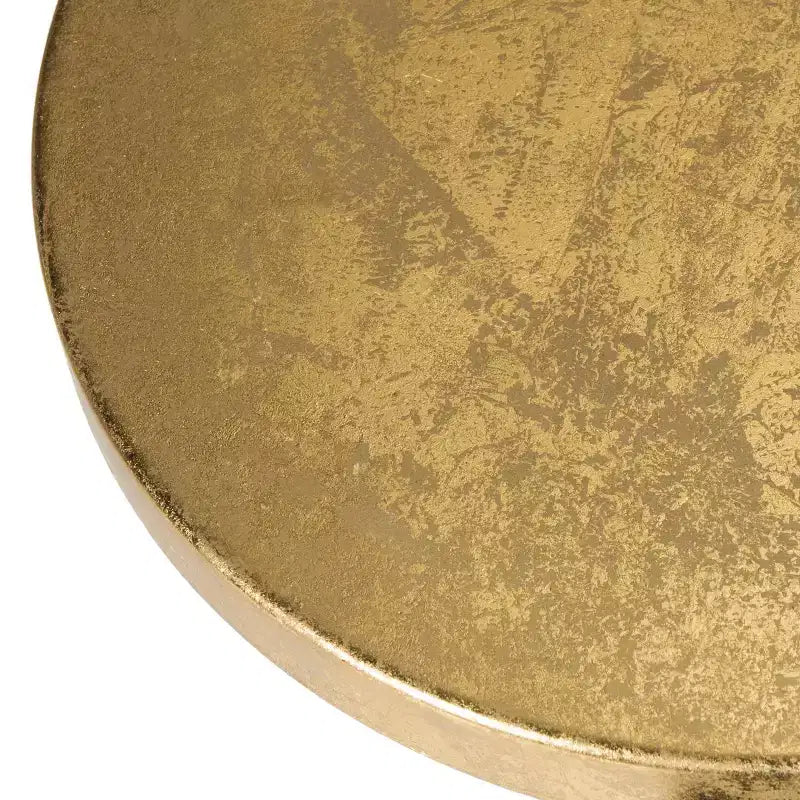 Tabouret de bar Emery à feuilles d'or trempées