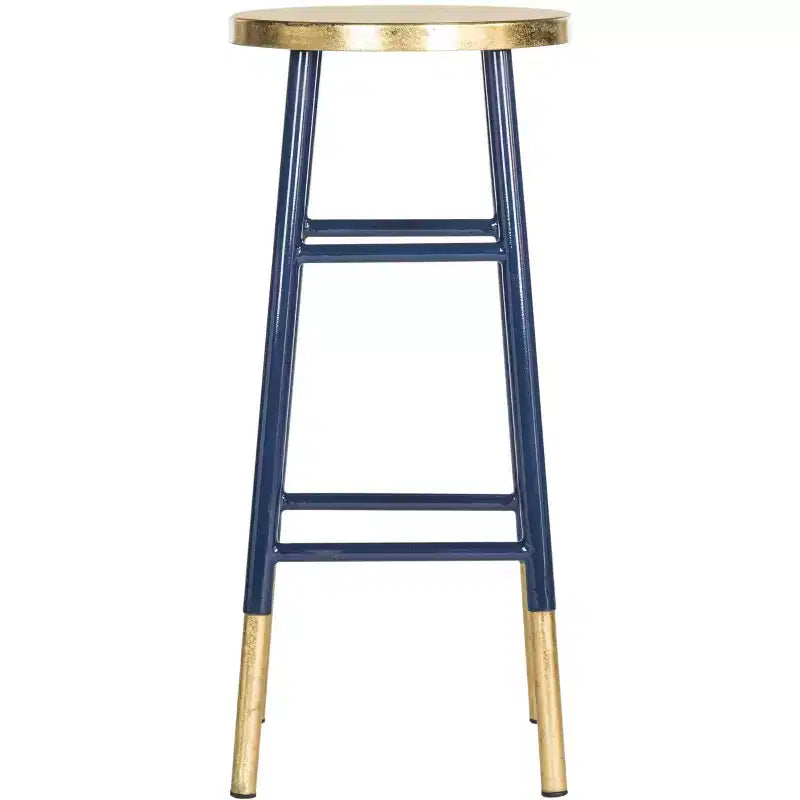 Tabouret de bar Emery à feuilles d'or trempées