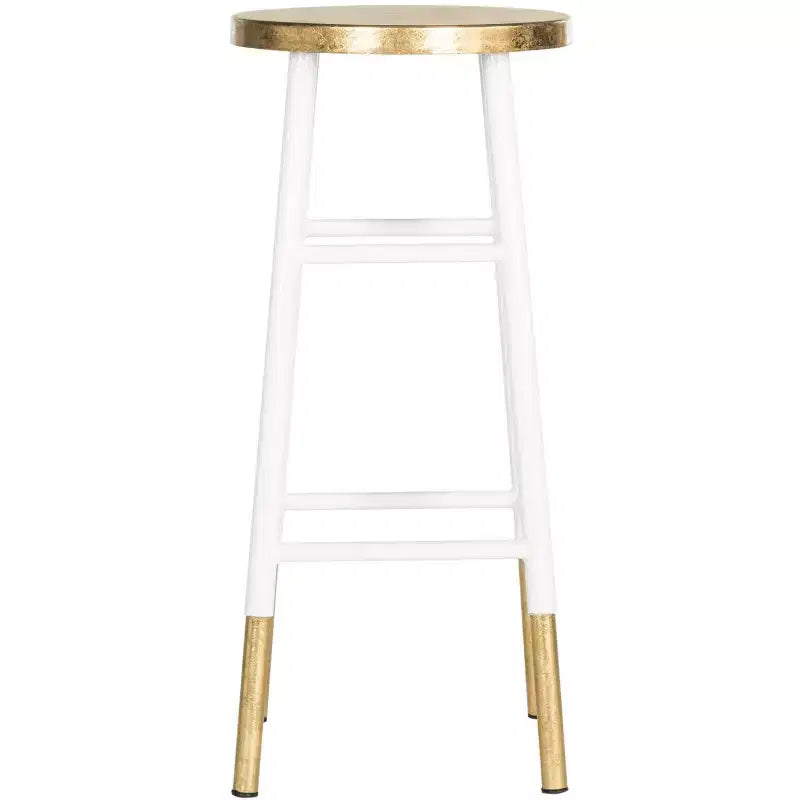 Tabouret de bar Emery à feuilles d'or trempées